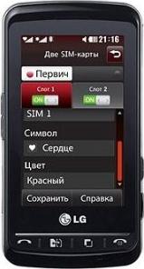 LG KS660 Actual Size Image