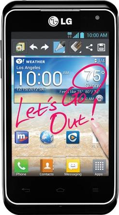 LG Motion 4G MS770 Actual Size Image