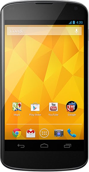 LG Nexus 4E960 Actual Size Image