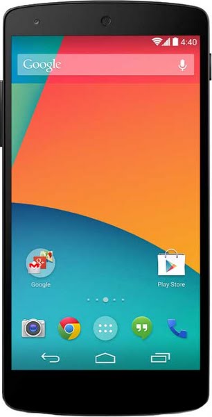 LG Nexus 5 Actual Size Image