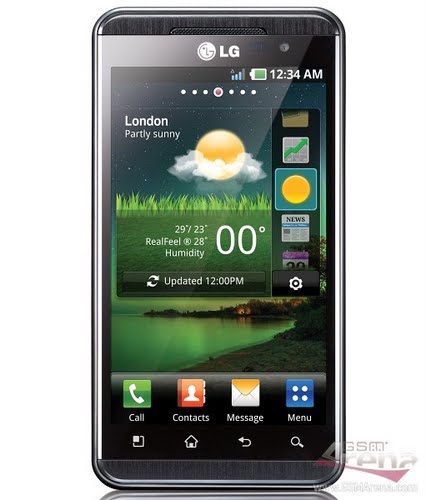 LG Optimus 3D P920 Actual Size Image