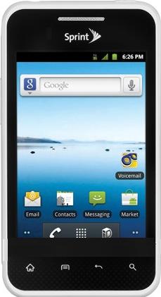 LG Optimus Elite Actual Size Image