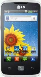 LG Optimus Hub E510 Actual Size Image