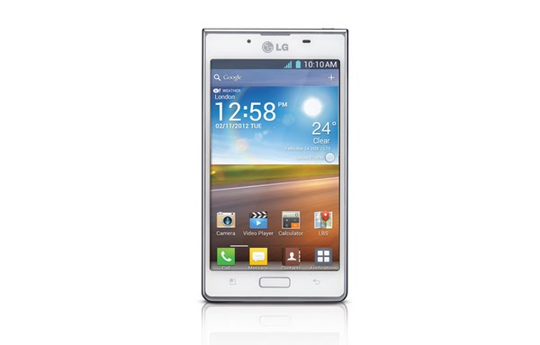 lg optimus l7 white  Actual Size Image