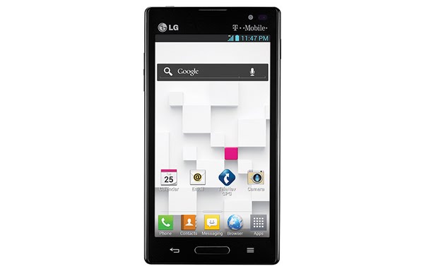 LG Optimus L9 Actual Size Image