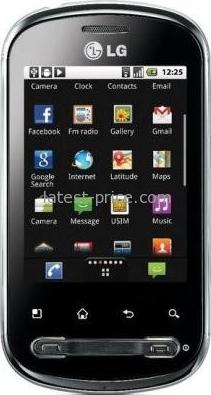 LG Optimus Me P350 Actual Size Image