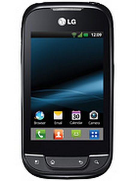LG Optimus Net Actual Size Image