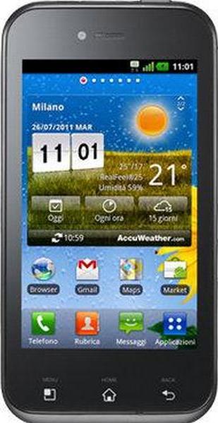 LG Optimus Sol E730 Actual Size Image