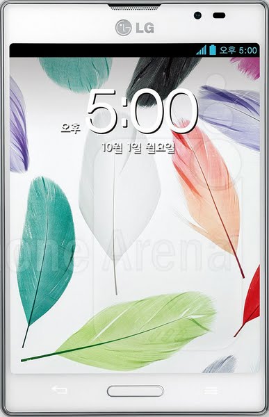 LG Optimus Vu 2 Actual Size Image