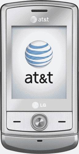 LG Shine CU720 Phone, Silver (AT&amp;T) Actual Size Image