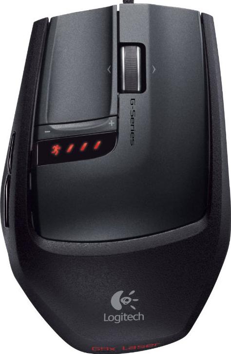 Logitech G9x Laser Mouse Actual Size Image