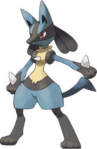 Lucario (Pokédex size) Actual Size Image