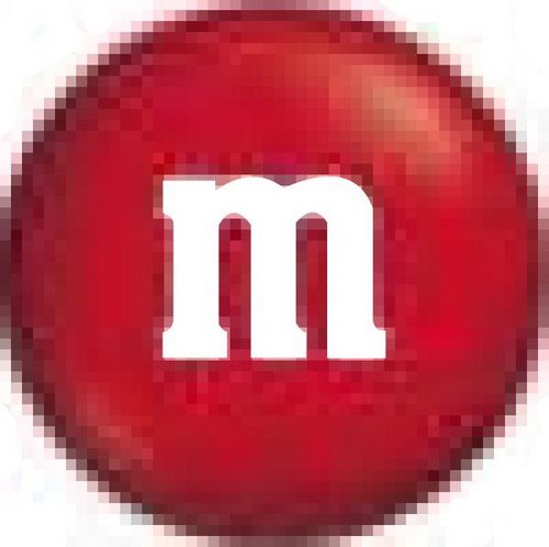 M&amp;M Actual Size Image