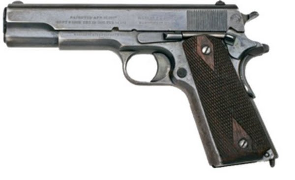 M1911 pistol Actual Size Image