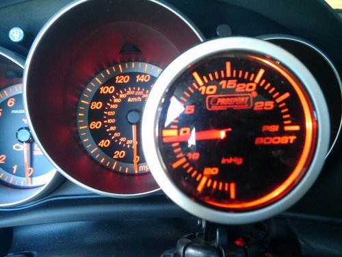 Mazdaspeed 3 dash w boost gauge Actual Size Image