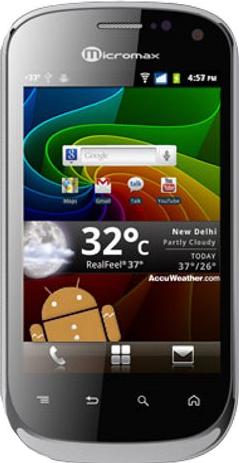 Micromax A75 Actual Size Image