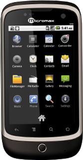 Micromax Andro A70 Actual Size Image