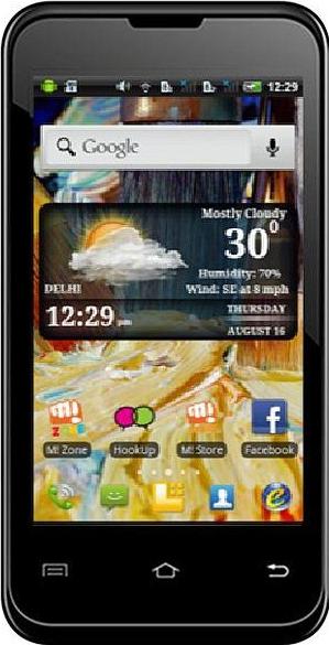 Micromax Ninja 4 A87 Actual Size Image