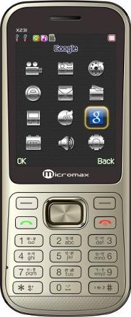 Micromax X231 Actual Size Image