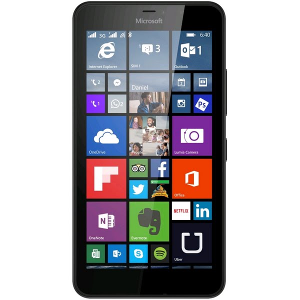 Microsoft Lumia 640 Actual Size Image