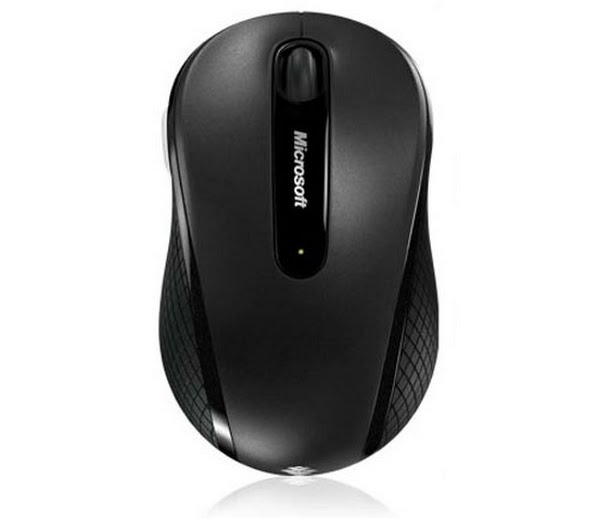 Microsoft Wireless Mobile Mouse 4000 (2) Actual Size Image