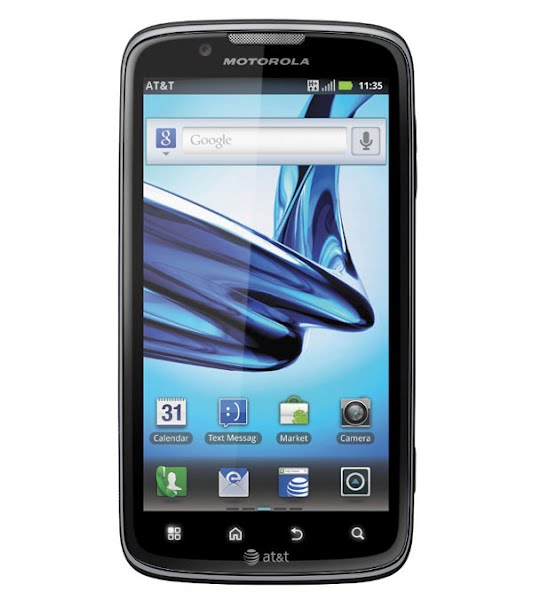 Motorola Atrix 2 Actual Size Image