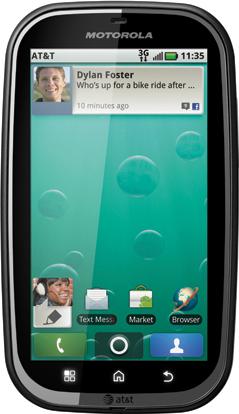 Motorola BRAVO Actual Size Image