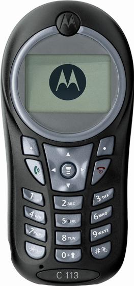Motorola C113 Actual Size Image