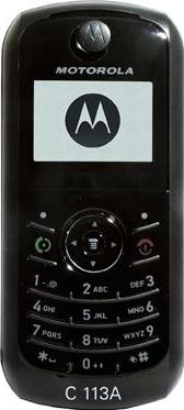 Motorola C113a Actual Size Image