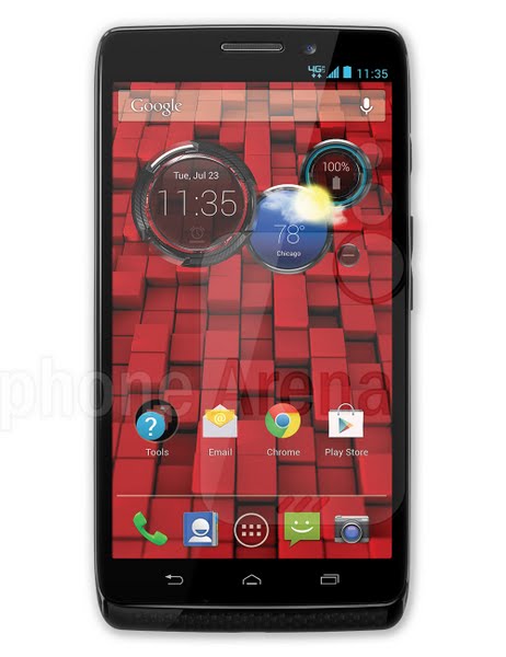 Motorola DROID MAXX Actual Size Image