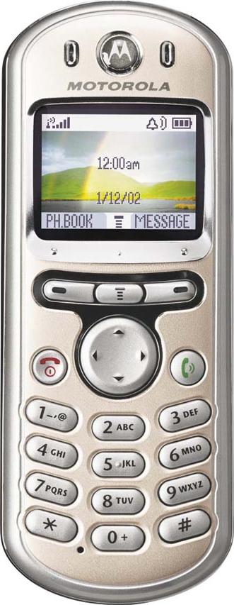 Motorola E360 Actual Size Image