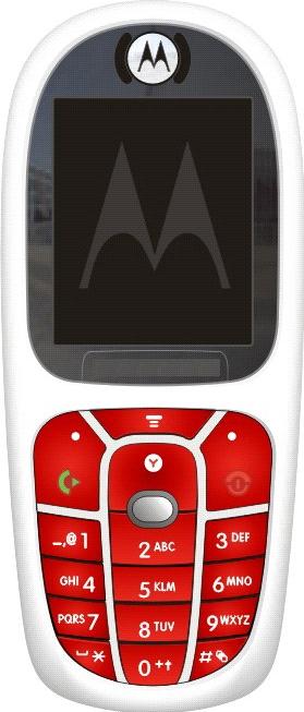 Motorola E375 Actual Size Image