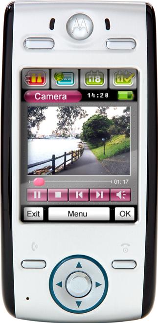 Motorola E680 Actual Size Image