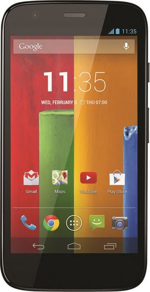 Motorola Moto G Actual Size Image