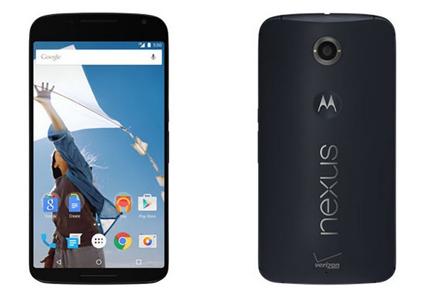 Motorola Nexus 6 Actual Size Image