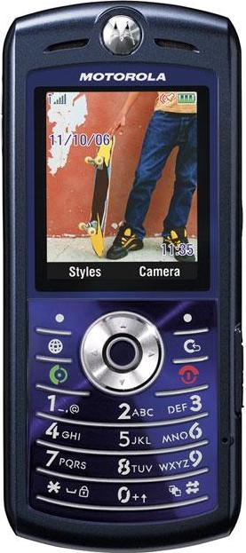 Motorola SLVR L7e Actual Size Image