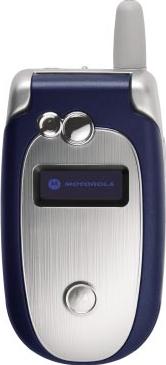 Motorola V555 Actual Size Image