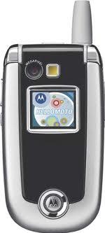 Motorola V635 Actual Size Image