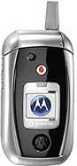 Motorola V980 Actual Size Image