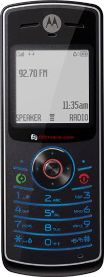 Motorola W160 Actual Size Image