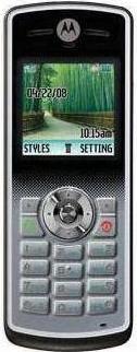 Motorola W177 Actual Size Image