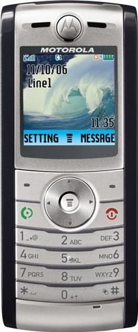Motorola W215 Actual Size Image