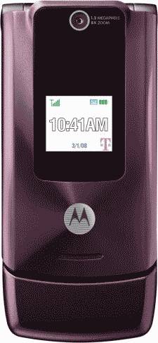 Motorola w755 Black Phone (Verizon Wireless) (2) Actual Size Image
