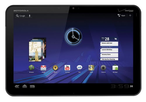 Motorola Xoom (2) Actual Size Image