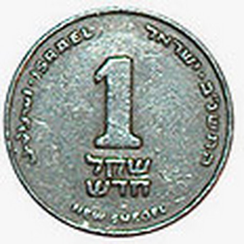 New israeli shekel Actual Size Image
