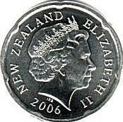 New Zealand 20 cent coin Actual Size Image