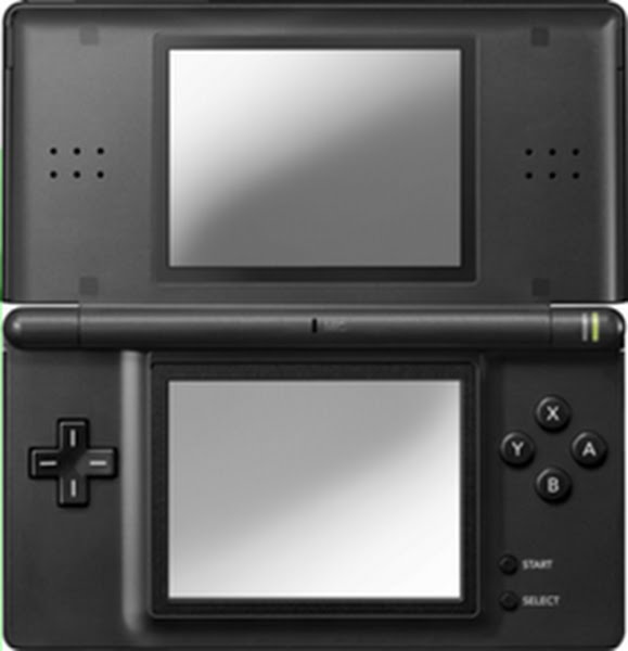 Nintendo DS Lite (Open) Actual Size Image