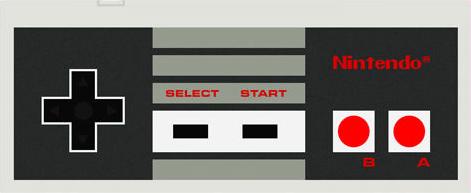 Nintendo NES Controller Actual Size Image