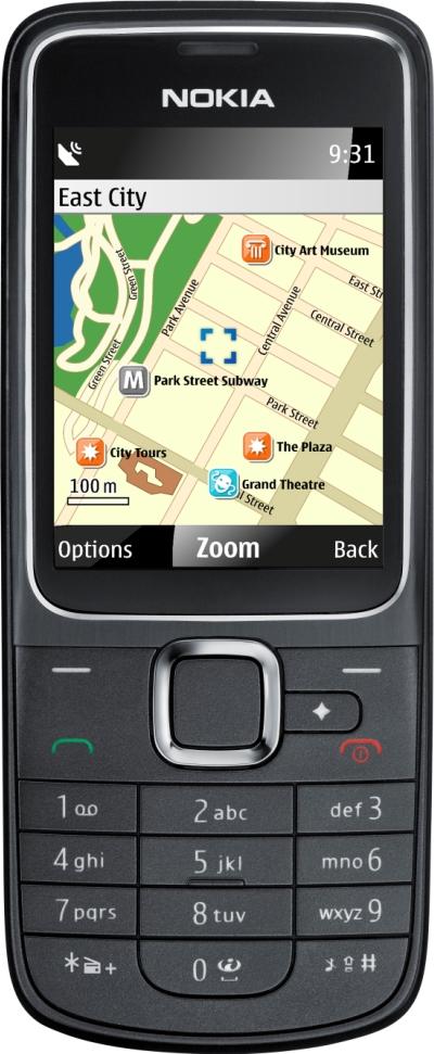 Nokia 2710 Navigation Edition Actual Size Image