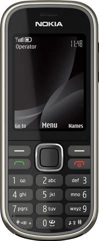 Nokia 3720 classic Actual Size Image